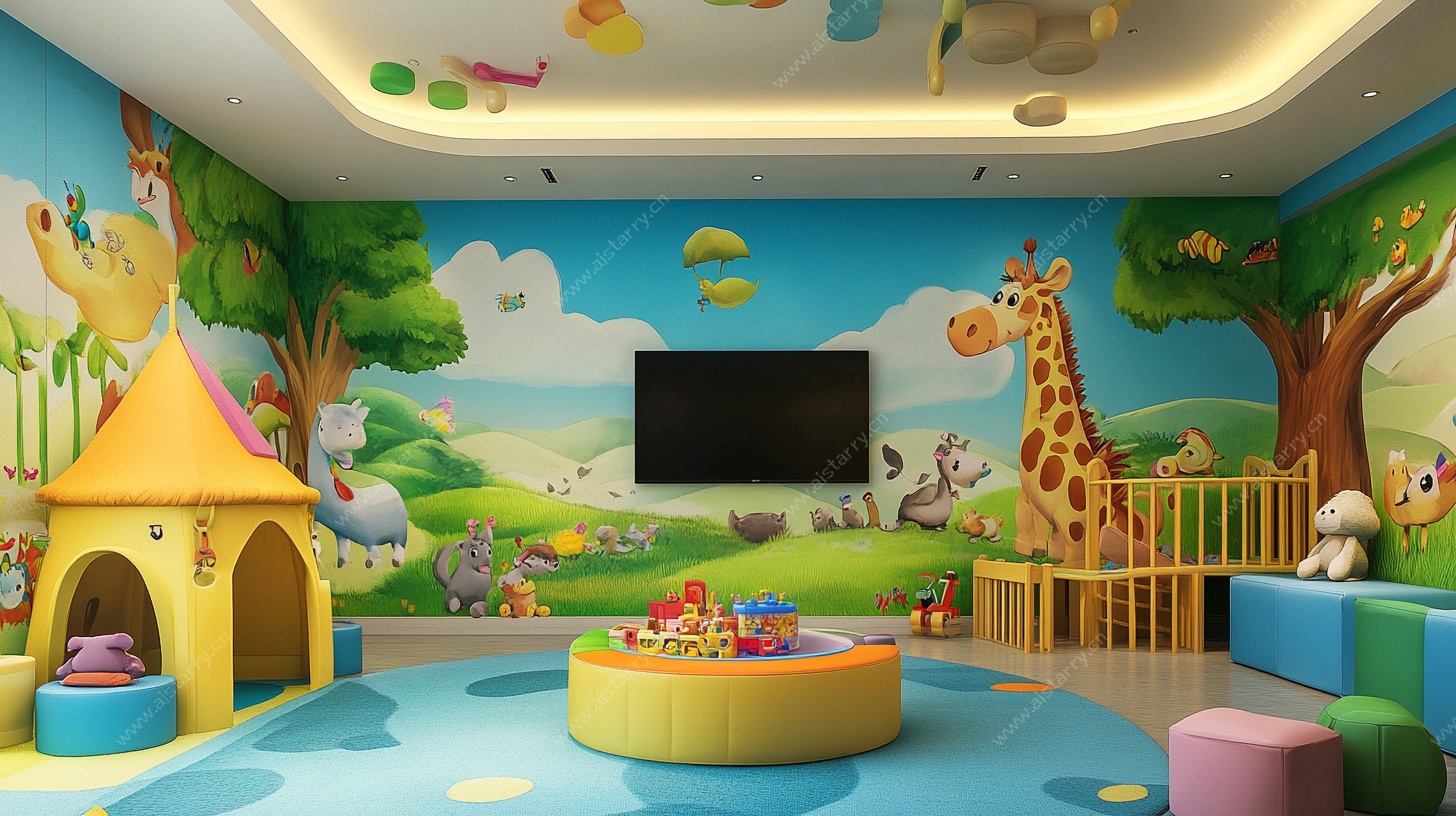 儿童游乐房童趣室内场景