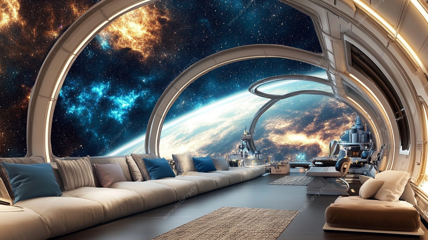 未来感太空主题室内空间