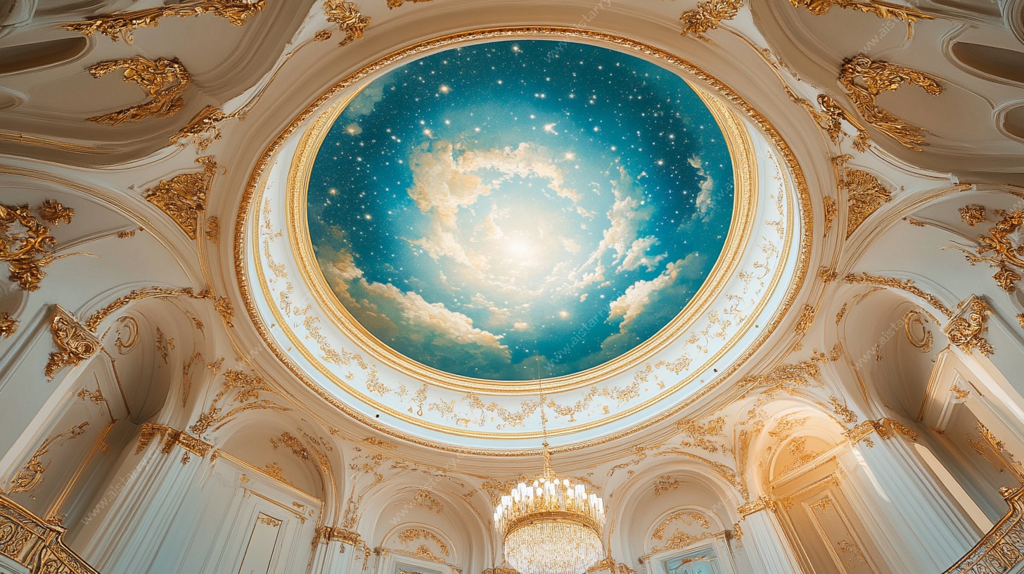 华丽穹顶绘梦幻星空