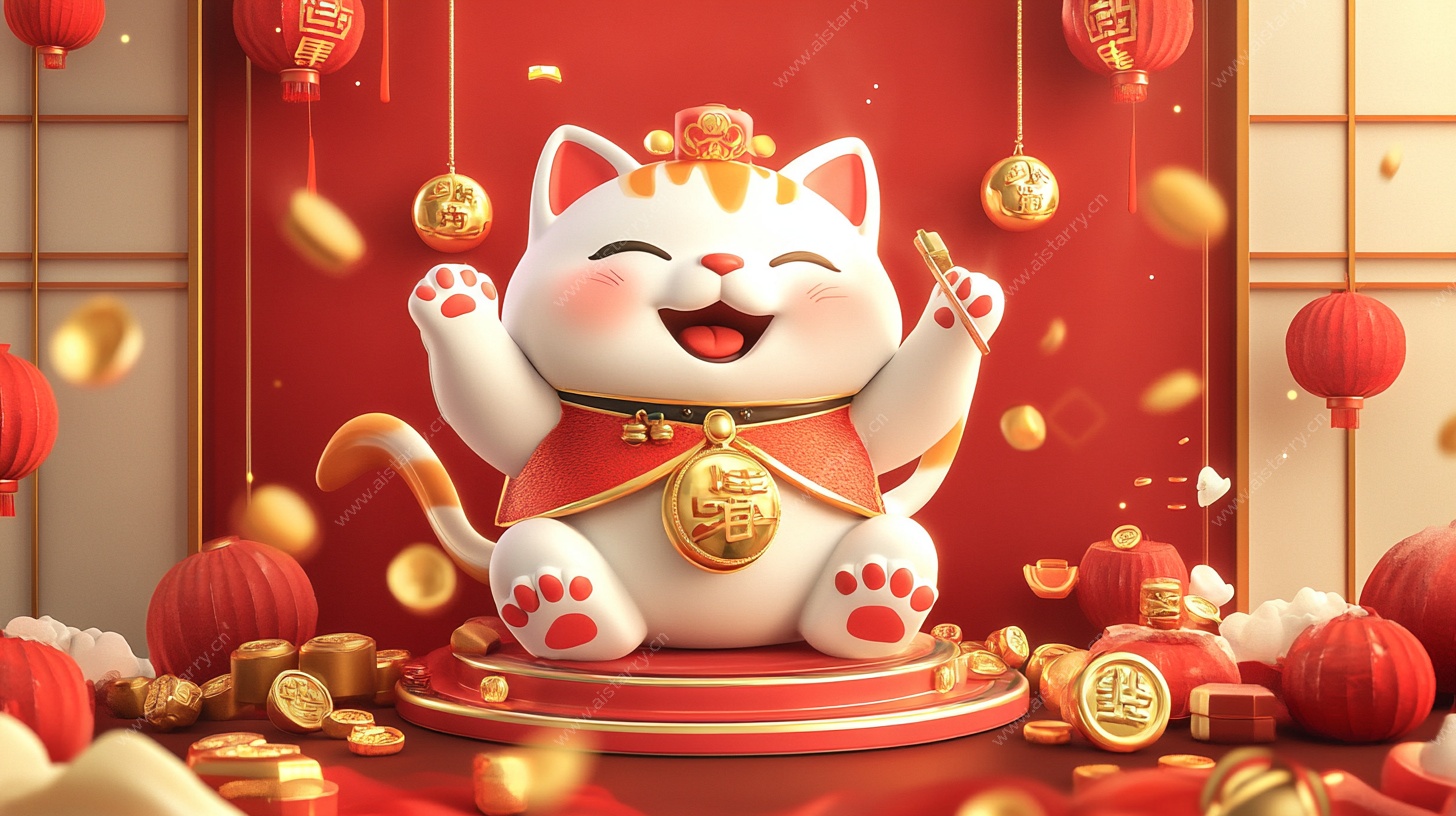 招财猫贺岁 喜庆满满
