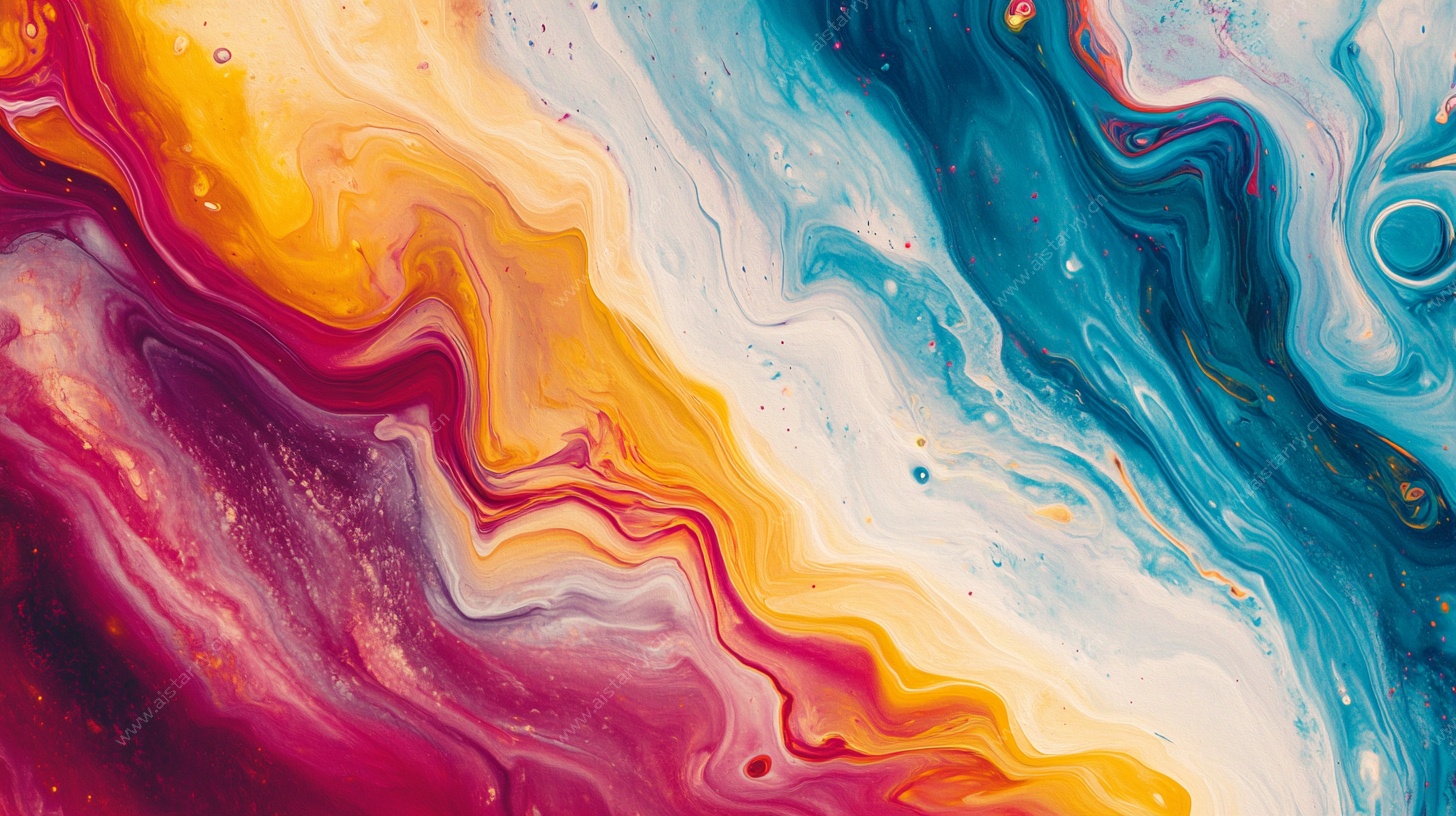 流体艺术色彩斑斓纹理图