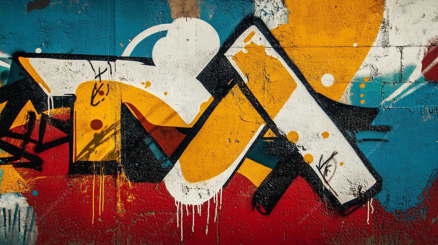 街头涂鸦艺术特写