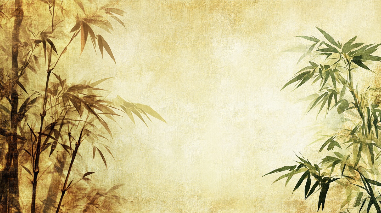 古风竹韵背景图
