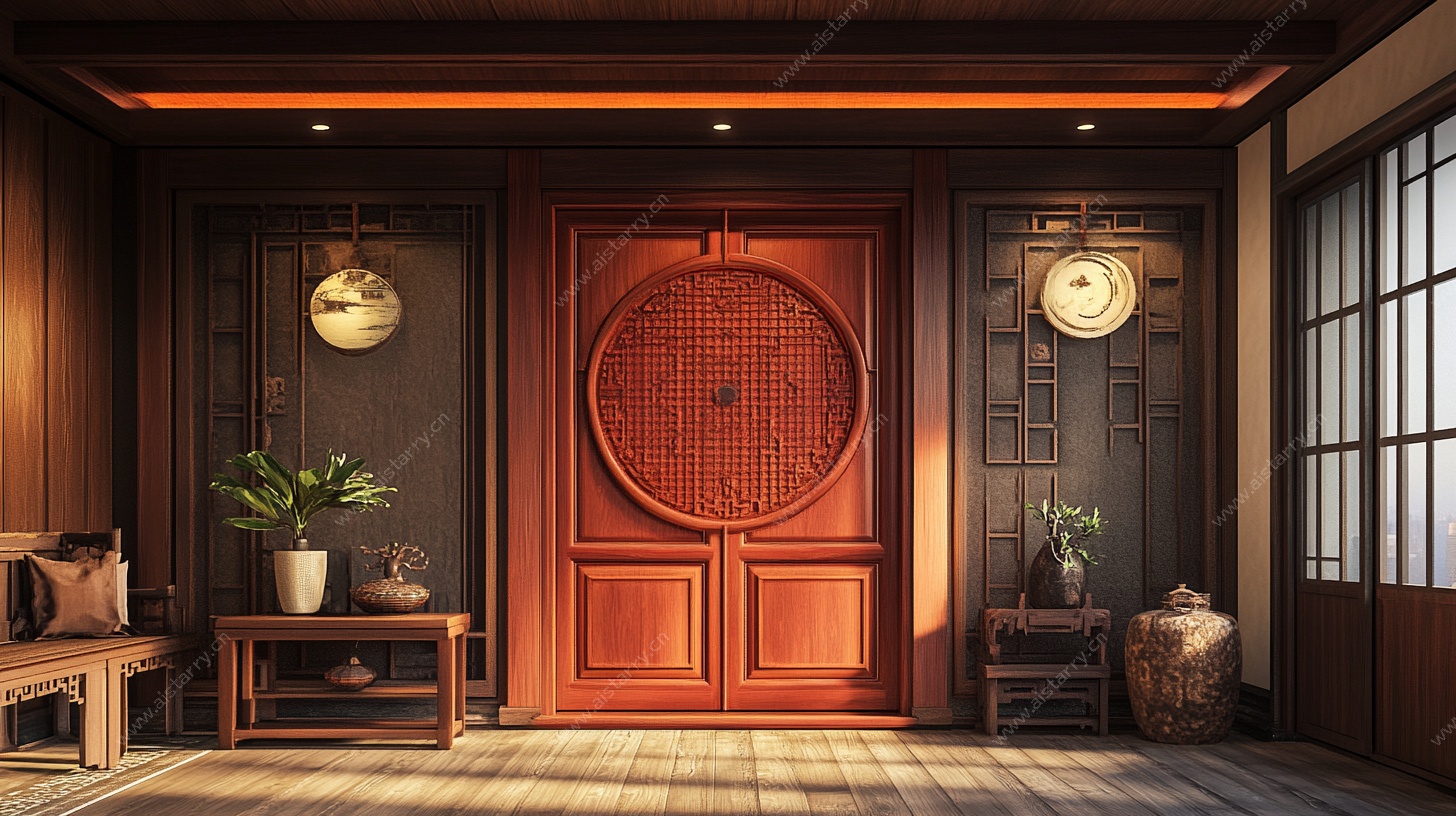 中式入户玄关典雅空间