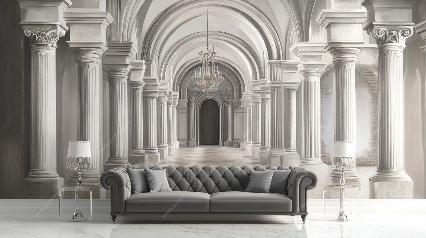欧式古典豪华室内场景