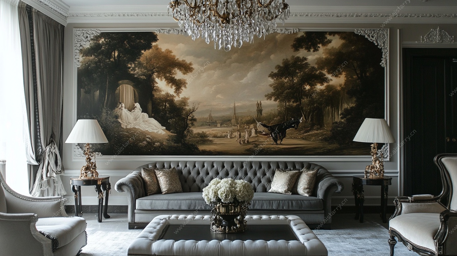 欧式奢华客厅古典装饰画