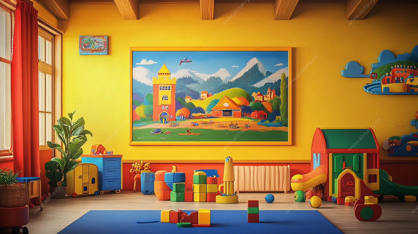 色彩缤纷的儿童游戏房