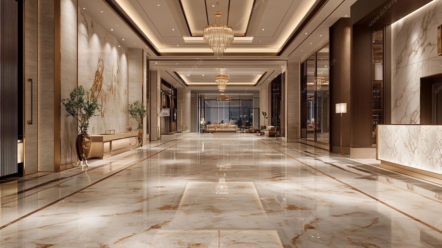 豪华大气酒店大堂走廊