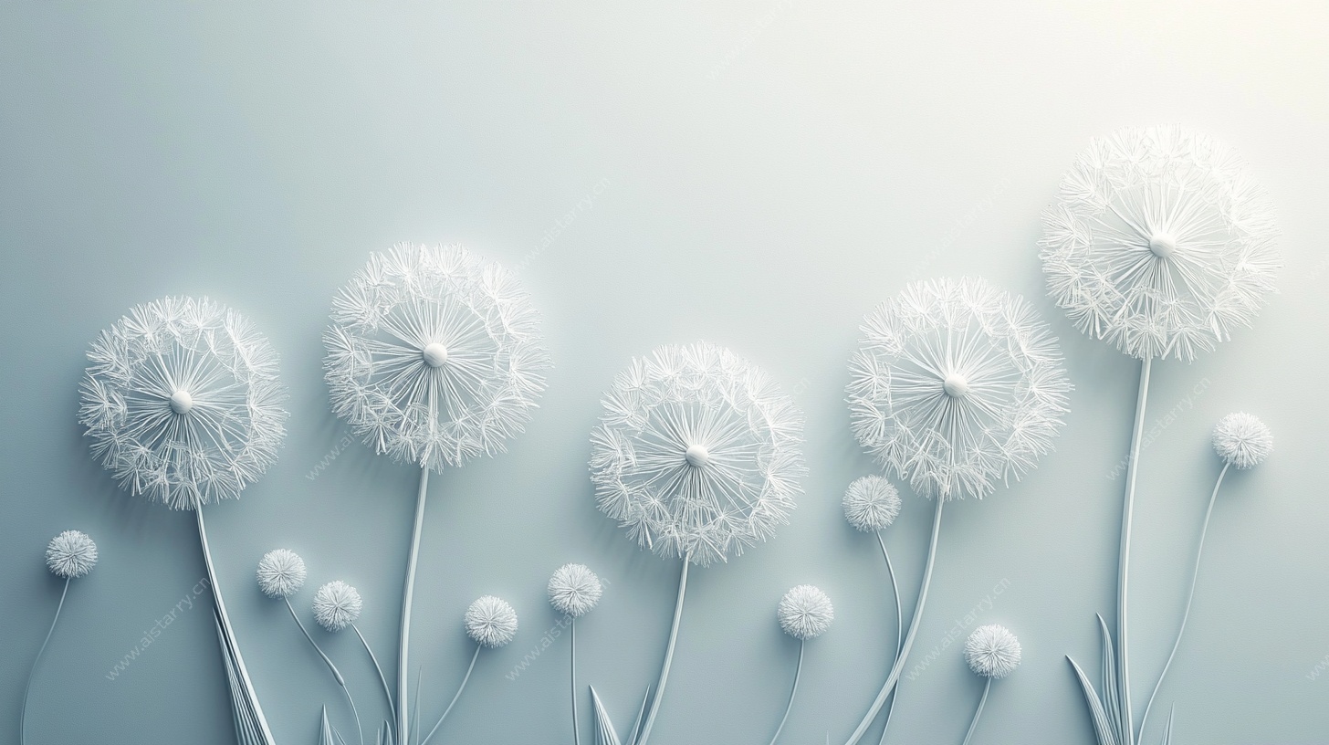 梦幻蒲公英背景图