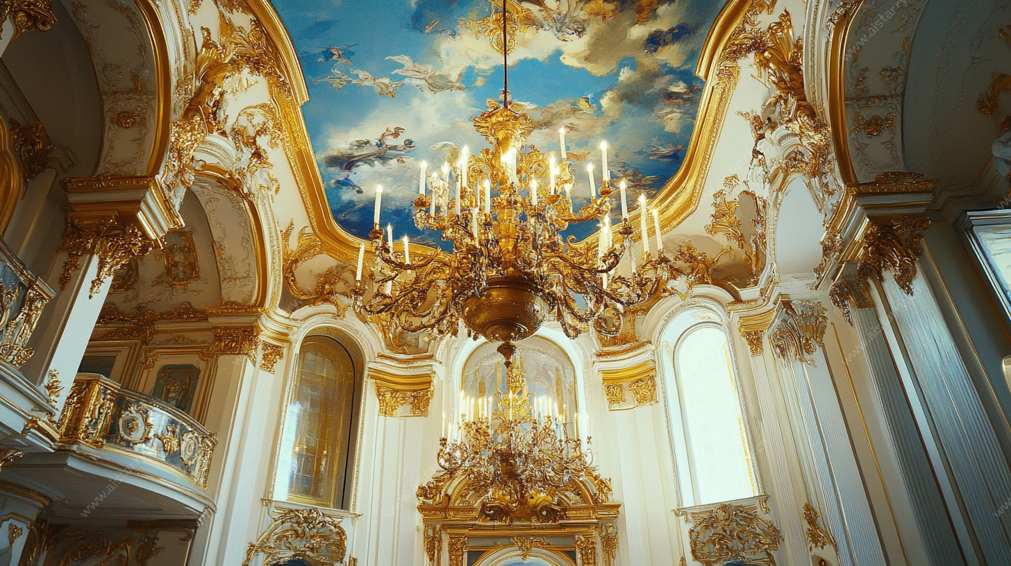 奢华欧式宫殿内景