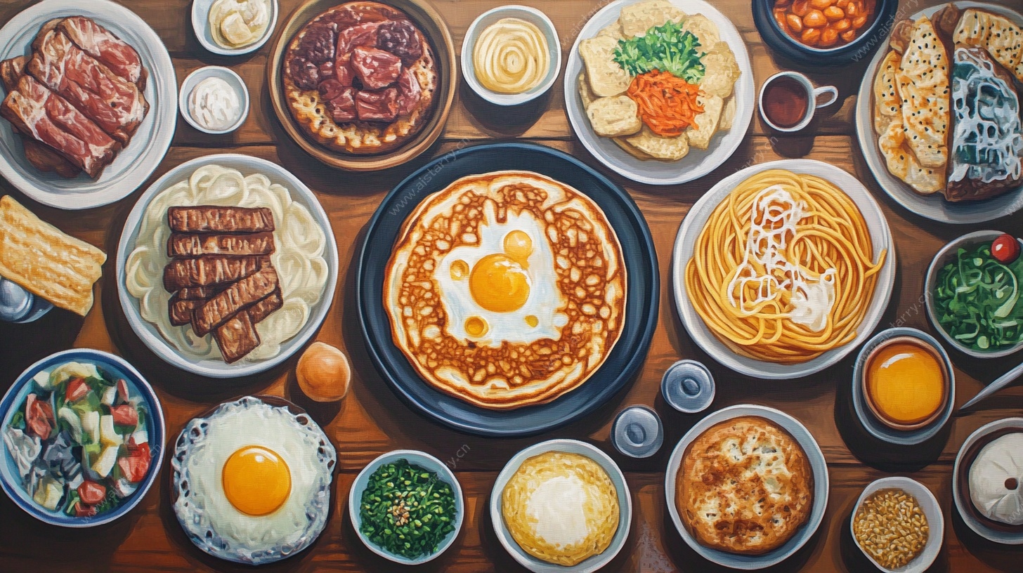 丰盛早餐美食大集合