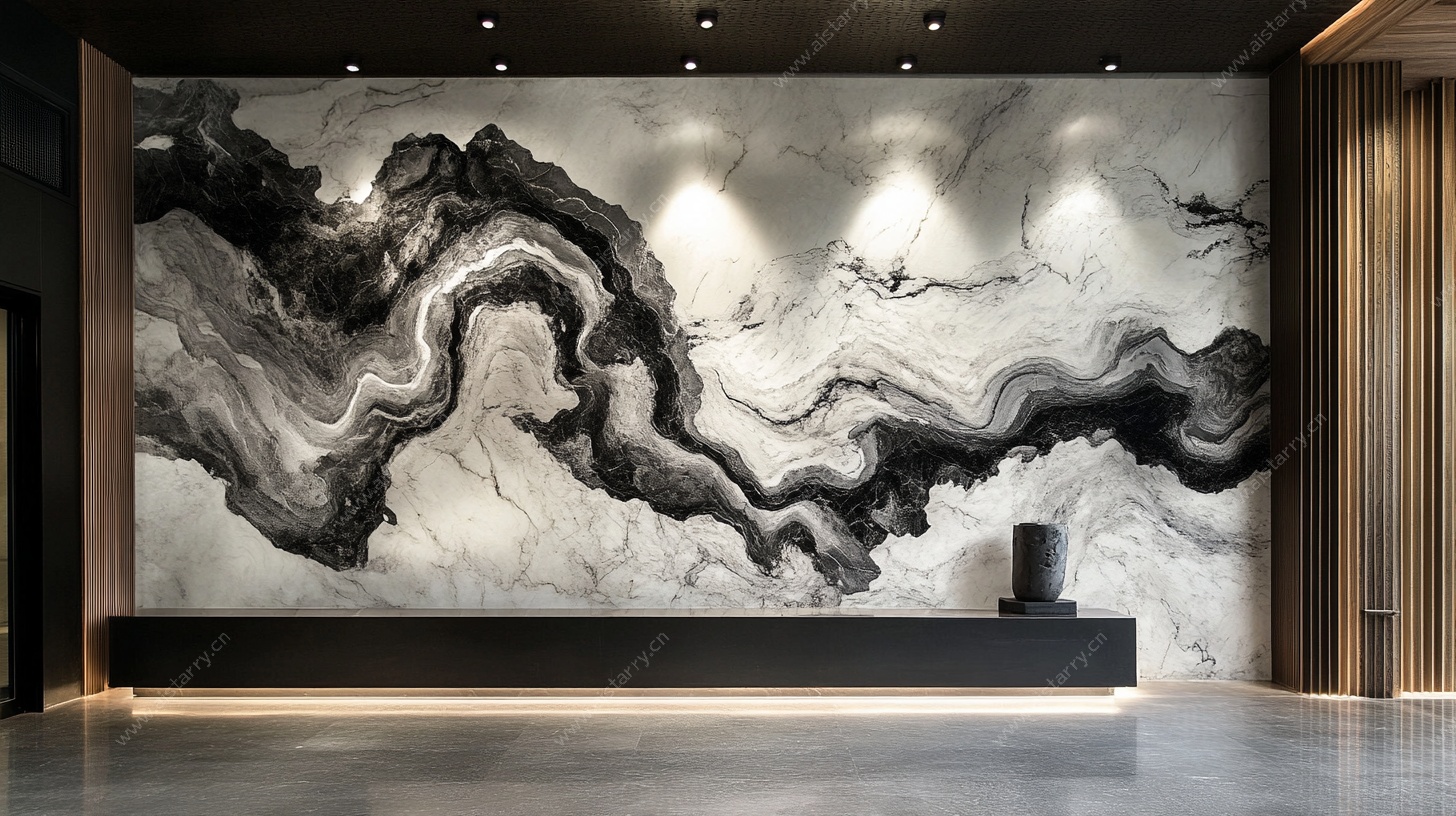 水墨大理石纹理墙面装饰