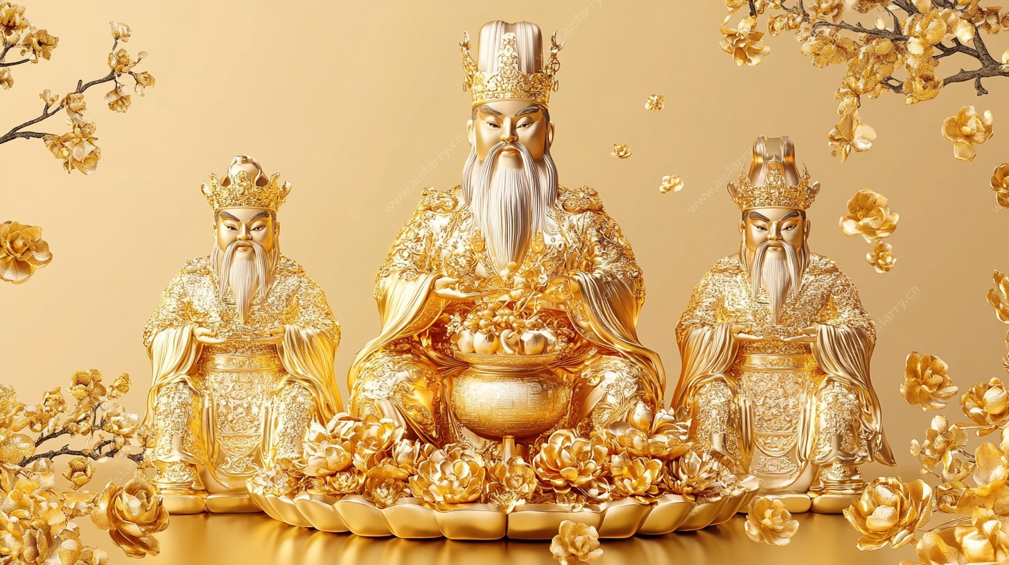 三财神金饰 财气满满