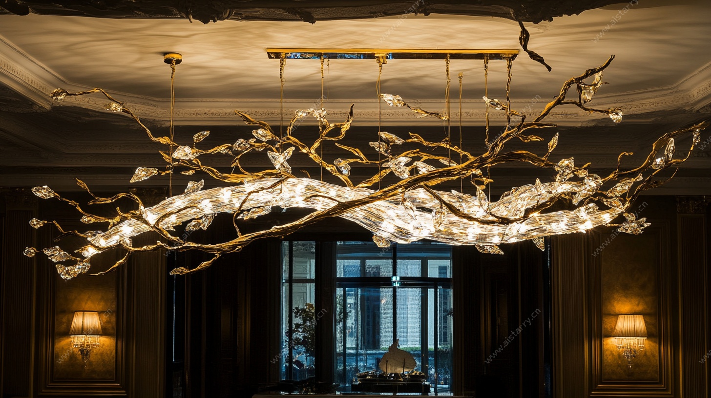 奢华树枝造型水晶吊灯