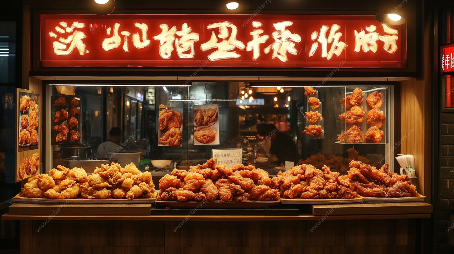 街边卤味店的诱人熟食