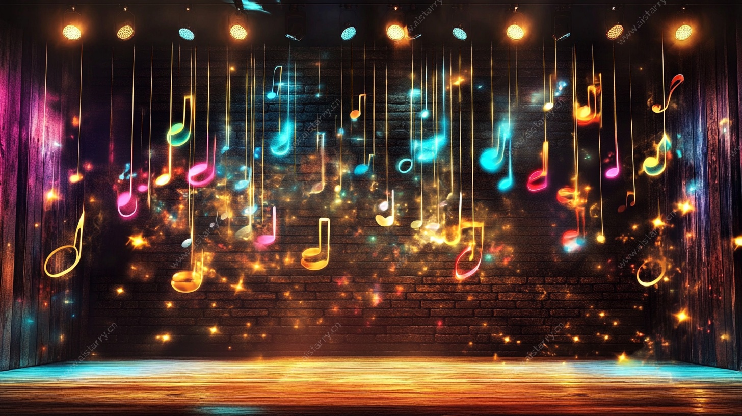 梦幻音乐舞台背景