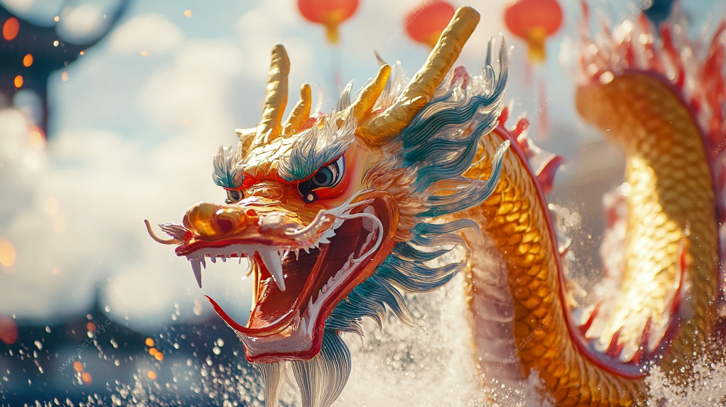 舞龙庆佳节场景