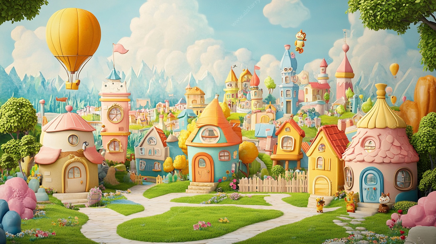 梦幻童话小镇风光