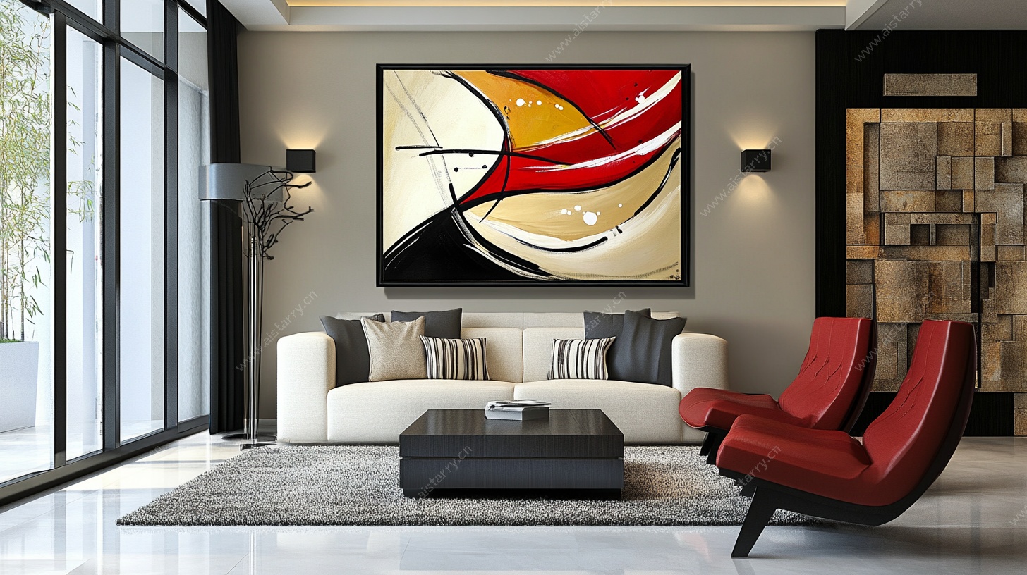 现代客厅的艺术装饰