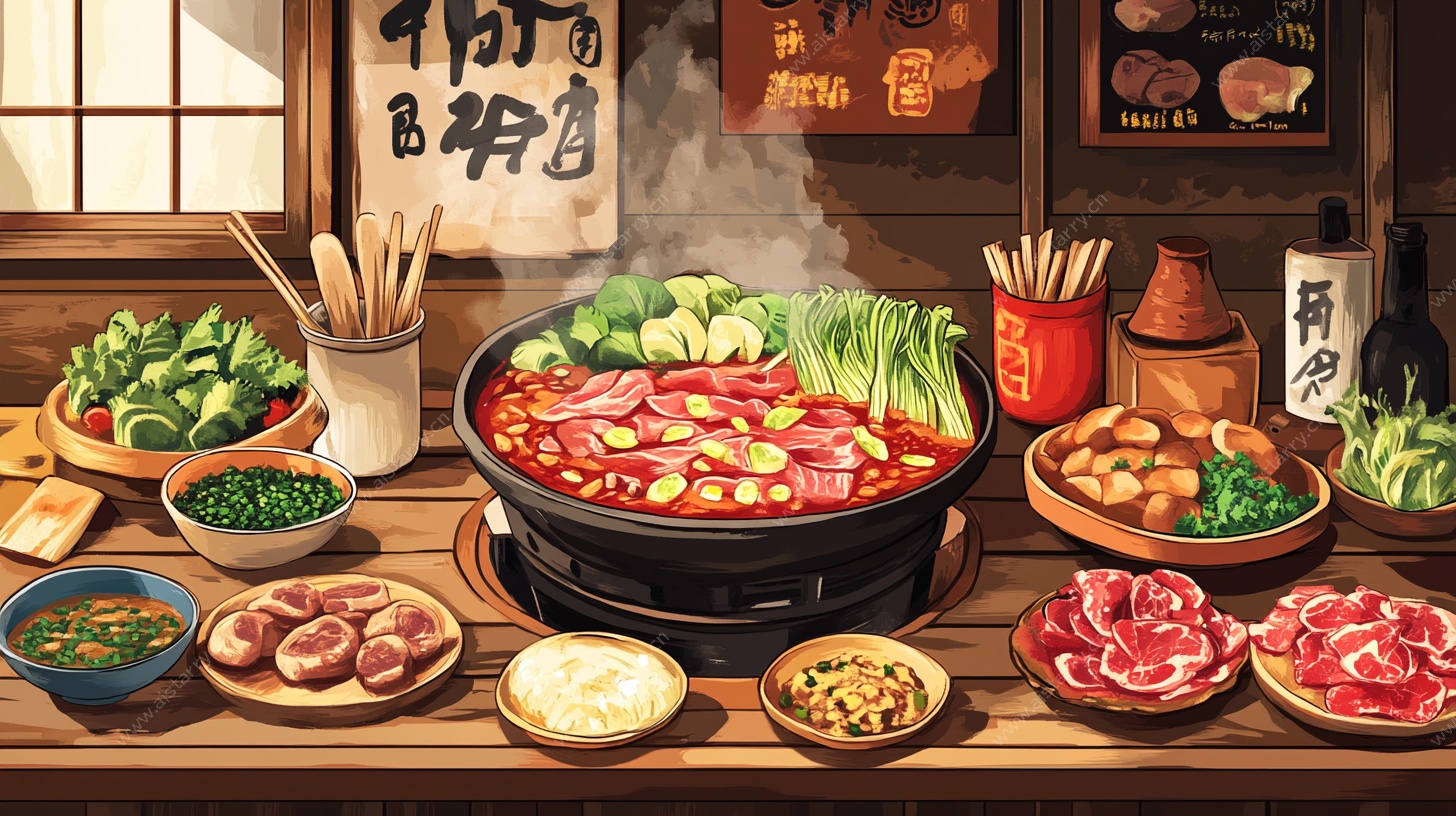 中式火锅盛宴 食材丰富