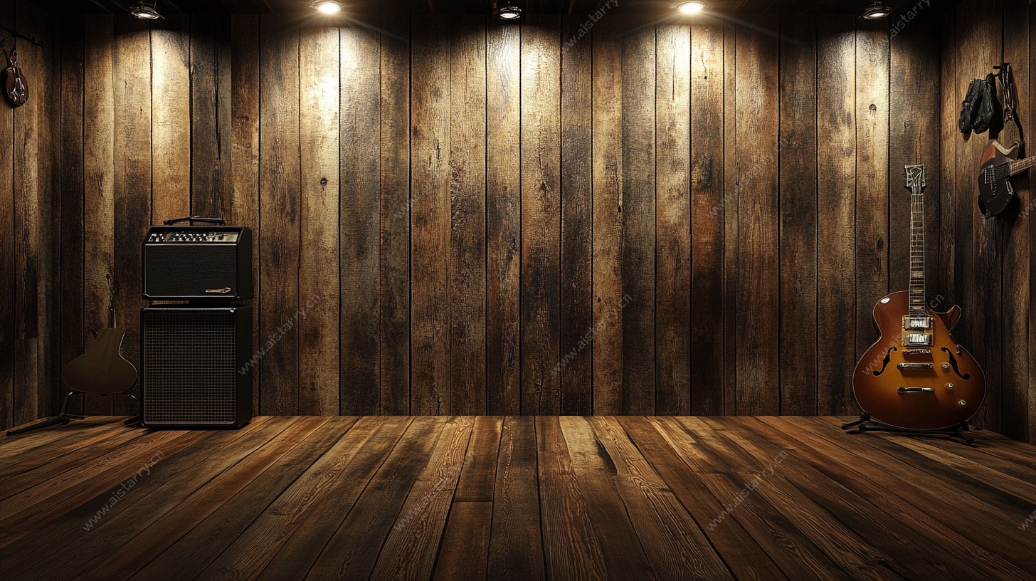 木质音乐空间 吉他与音箱