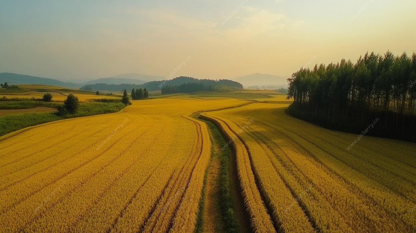 金色麦田风光