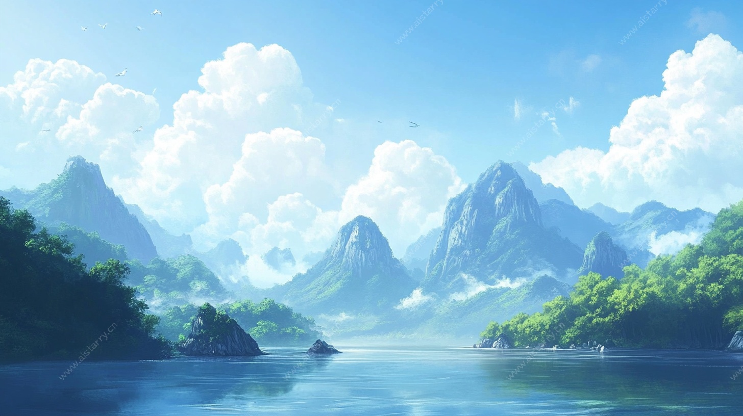 梦幻山水风景图