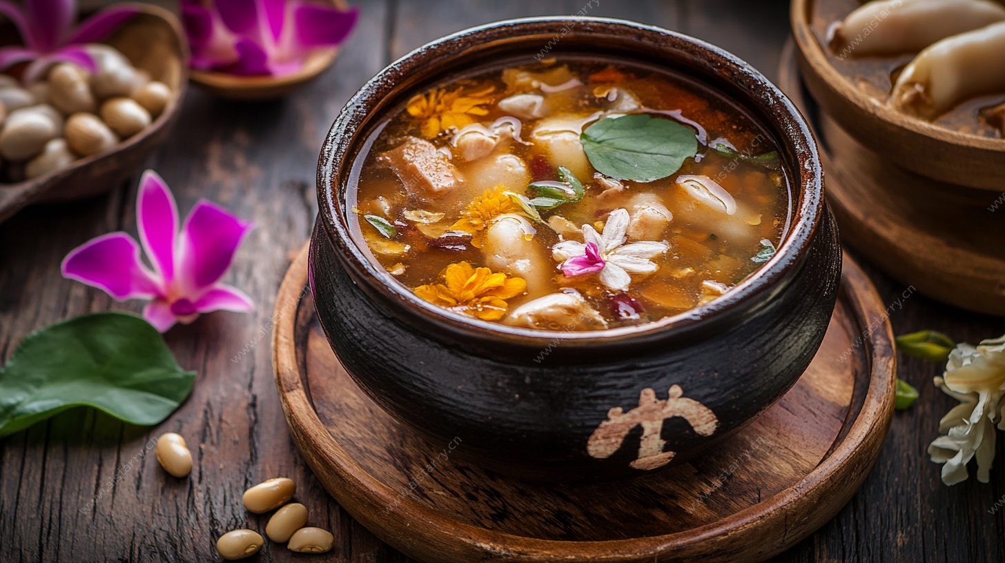 泰式风味酸辣汤美食图