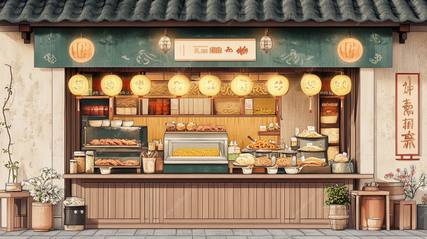 中式糕点铺 传统美食小店