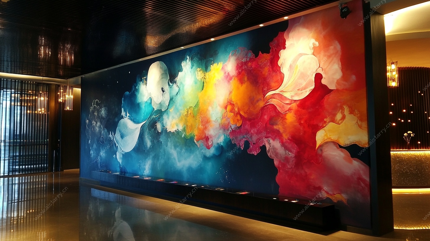 室内大型抽象艺术装饰画