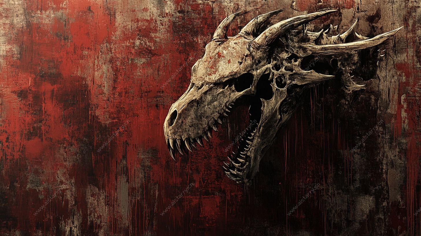 龙骨架艺术背景图