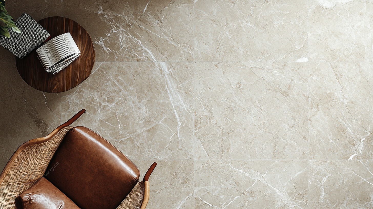 米色大理石地面家居场景
