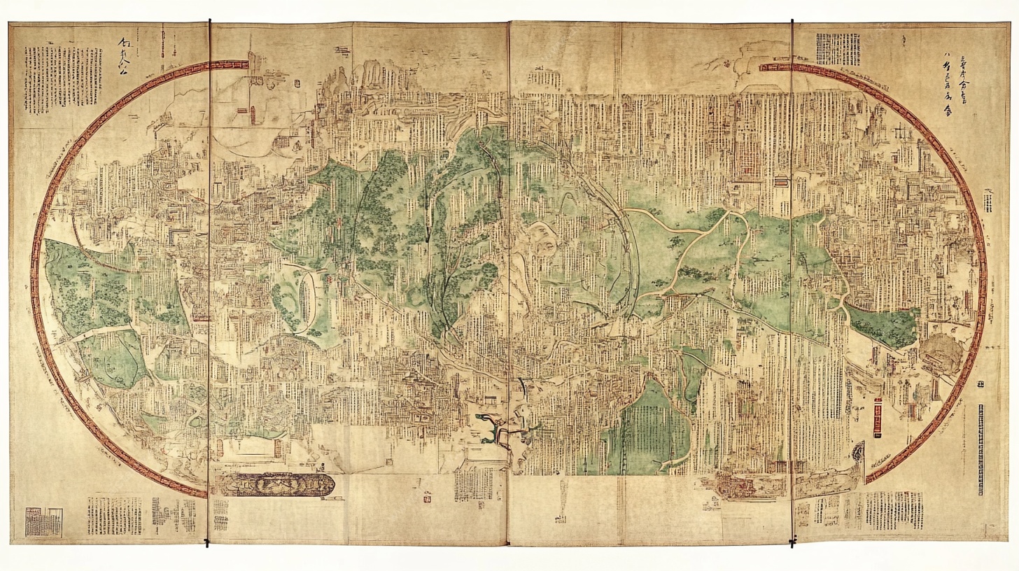 古代世界地图古图