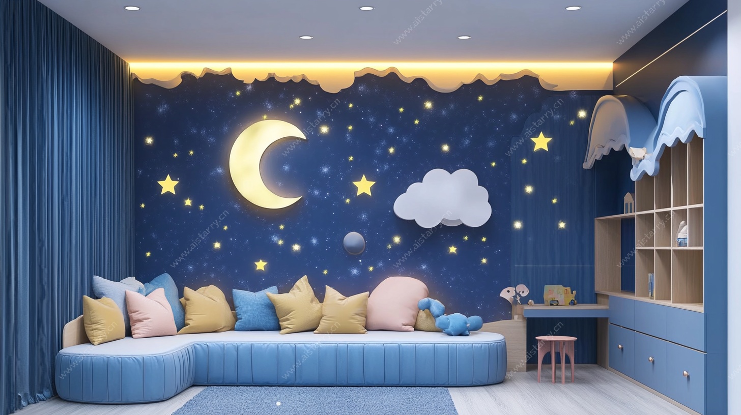 梦幻星空主题儿童房