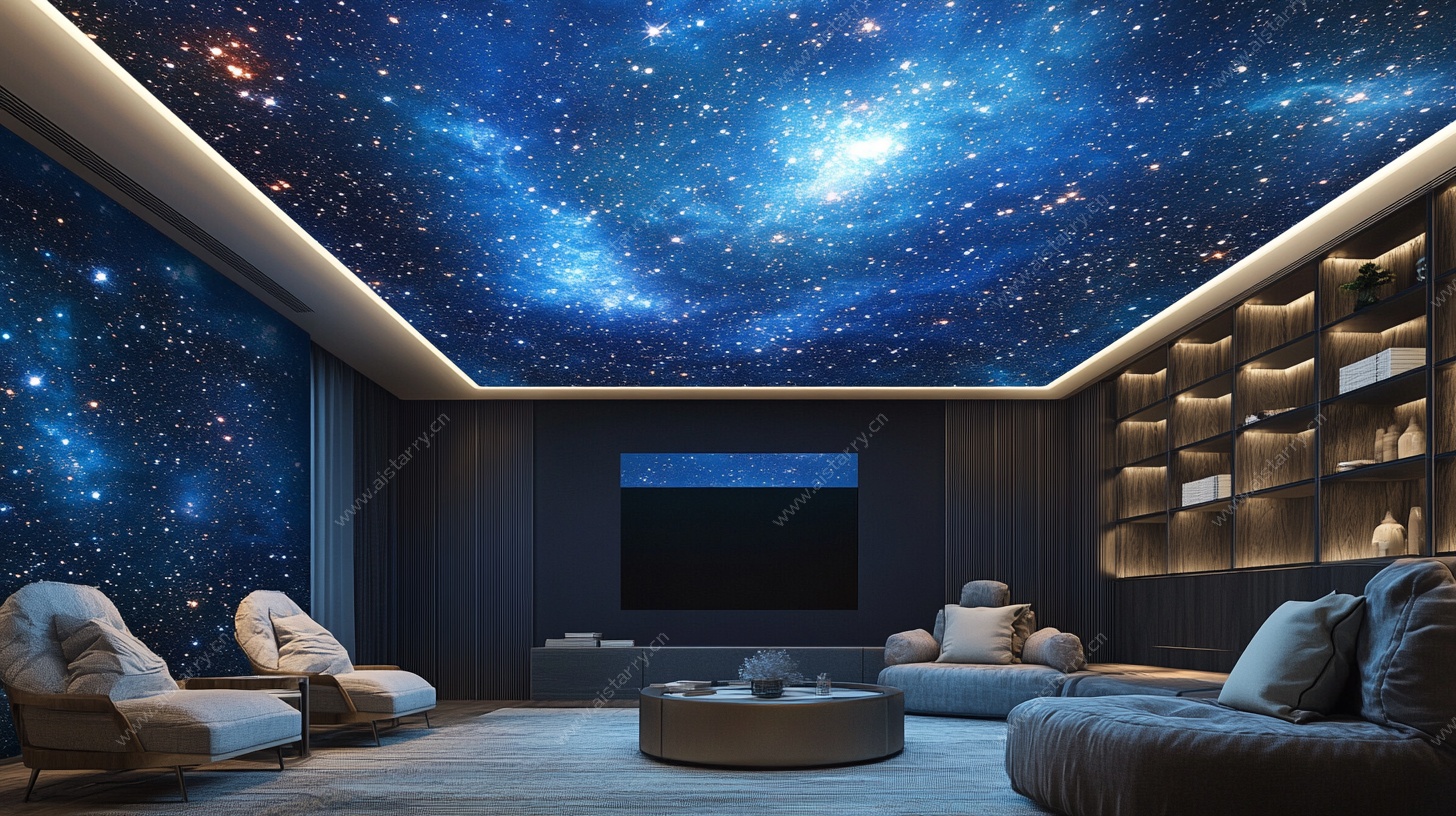 星空主题家庭影院空间