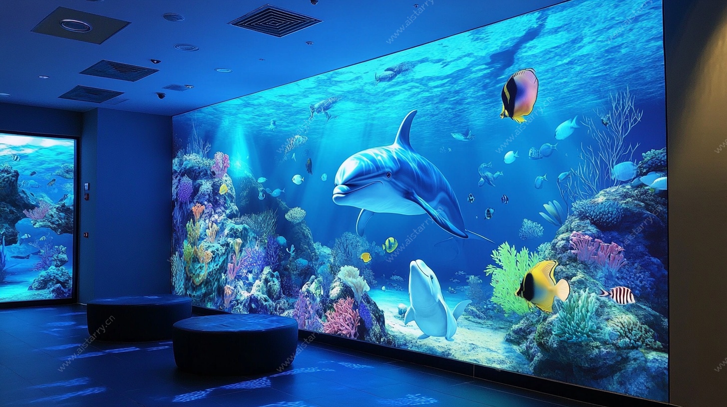 室内大型海洋主题壁画