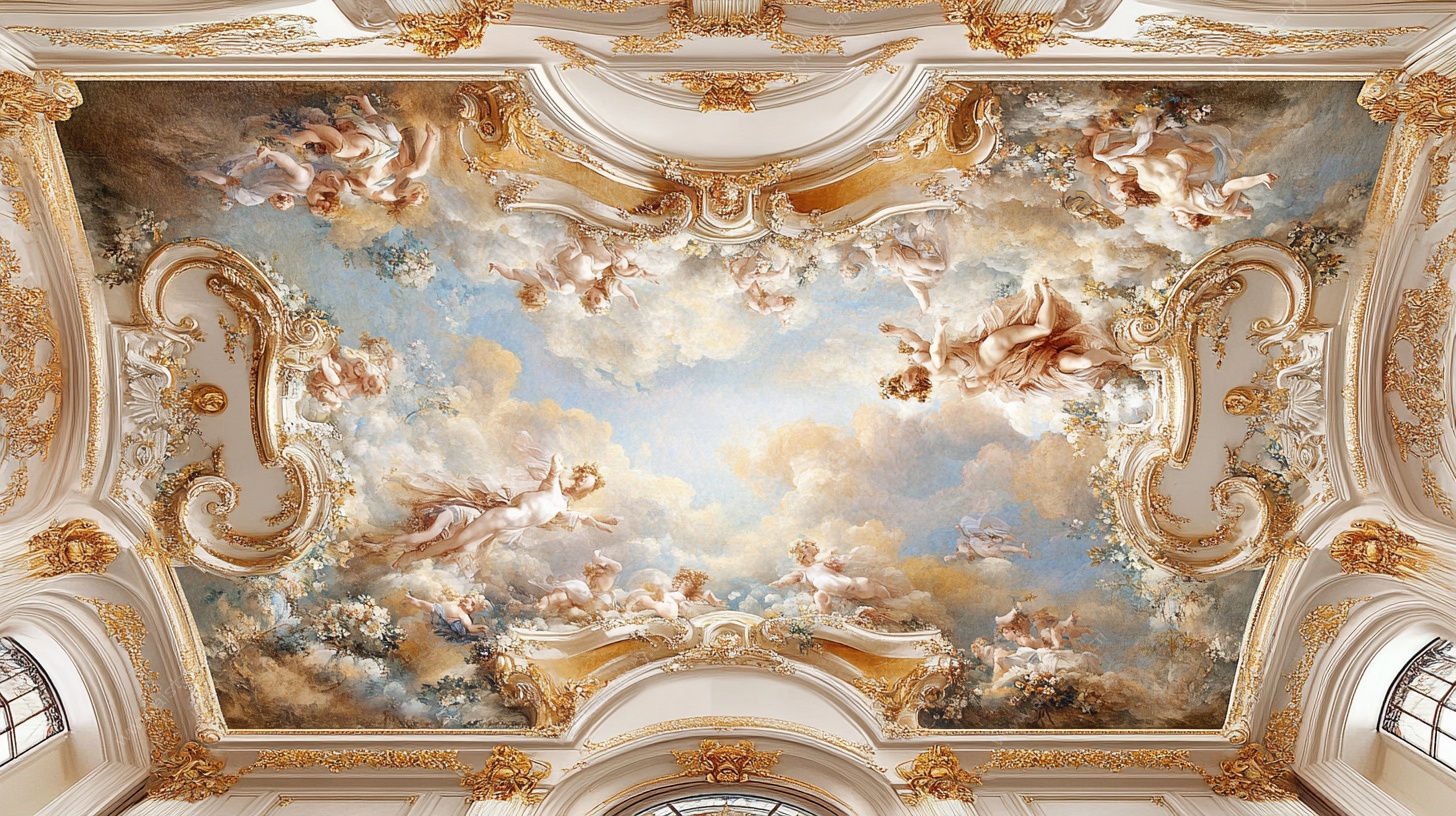 华丽欧式穹顶壁画艺术