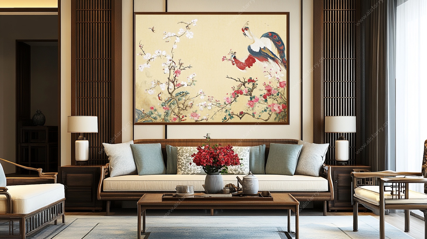 中式客厅 典雅国风装饰画