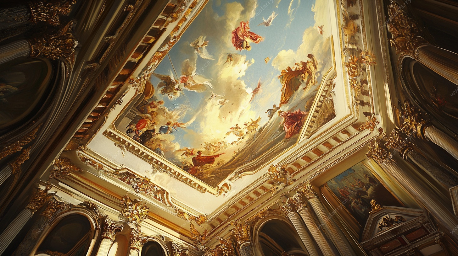 华丽教堂天顶壁画
