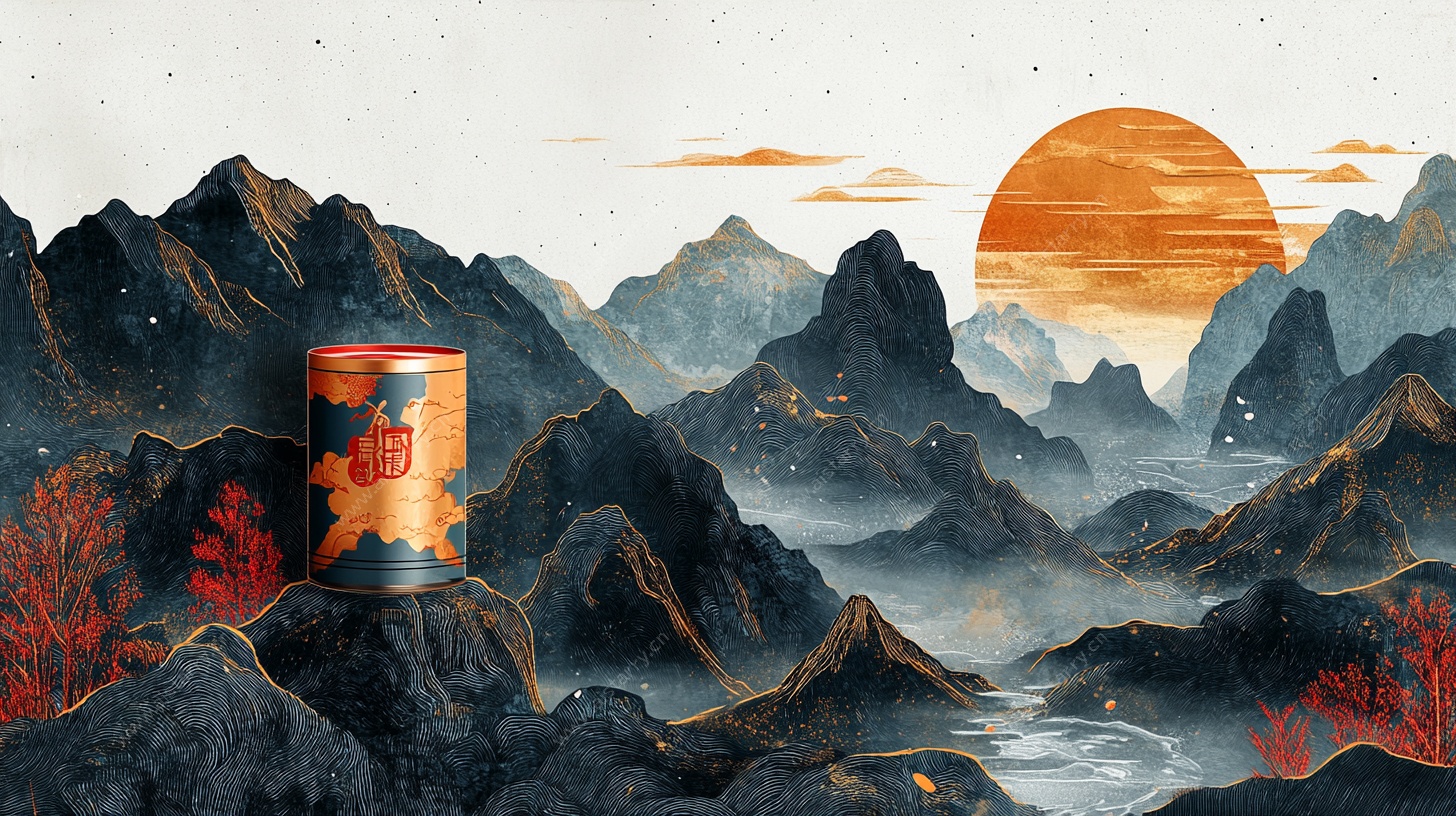 中式山水间的绚丽器物