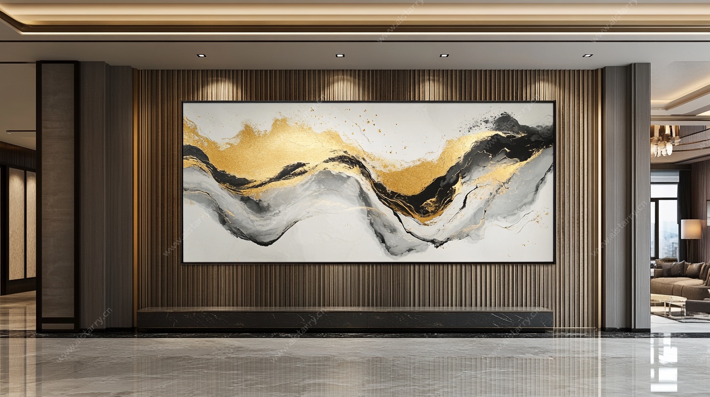 现代客厅抽象艺术挂画