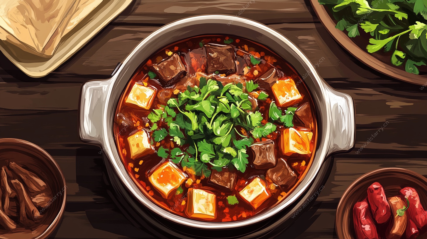 美味牛肉豆腐火锅