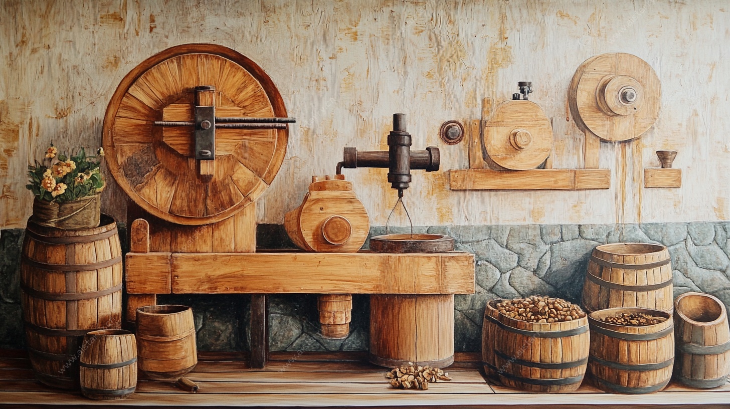 复古木工坊场景布置