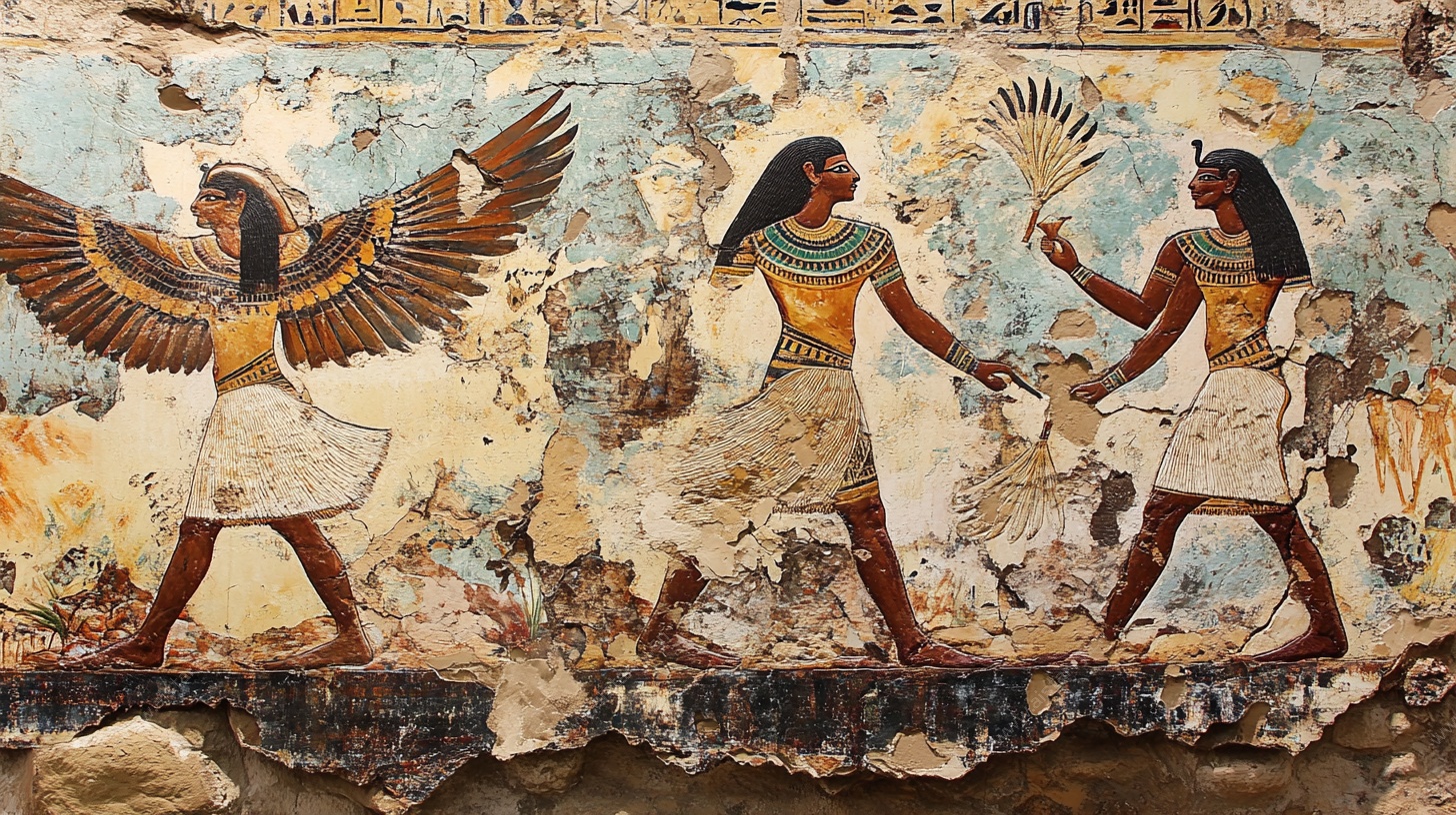 古埃及壁画 神秘宗教场景