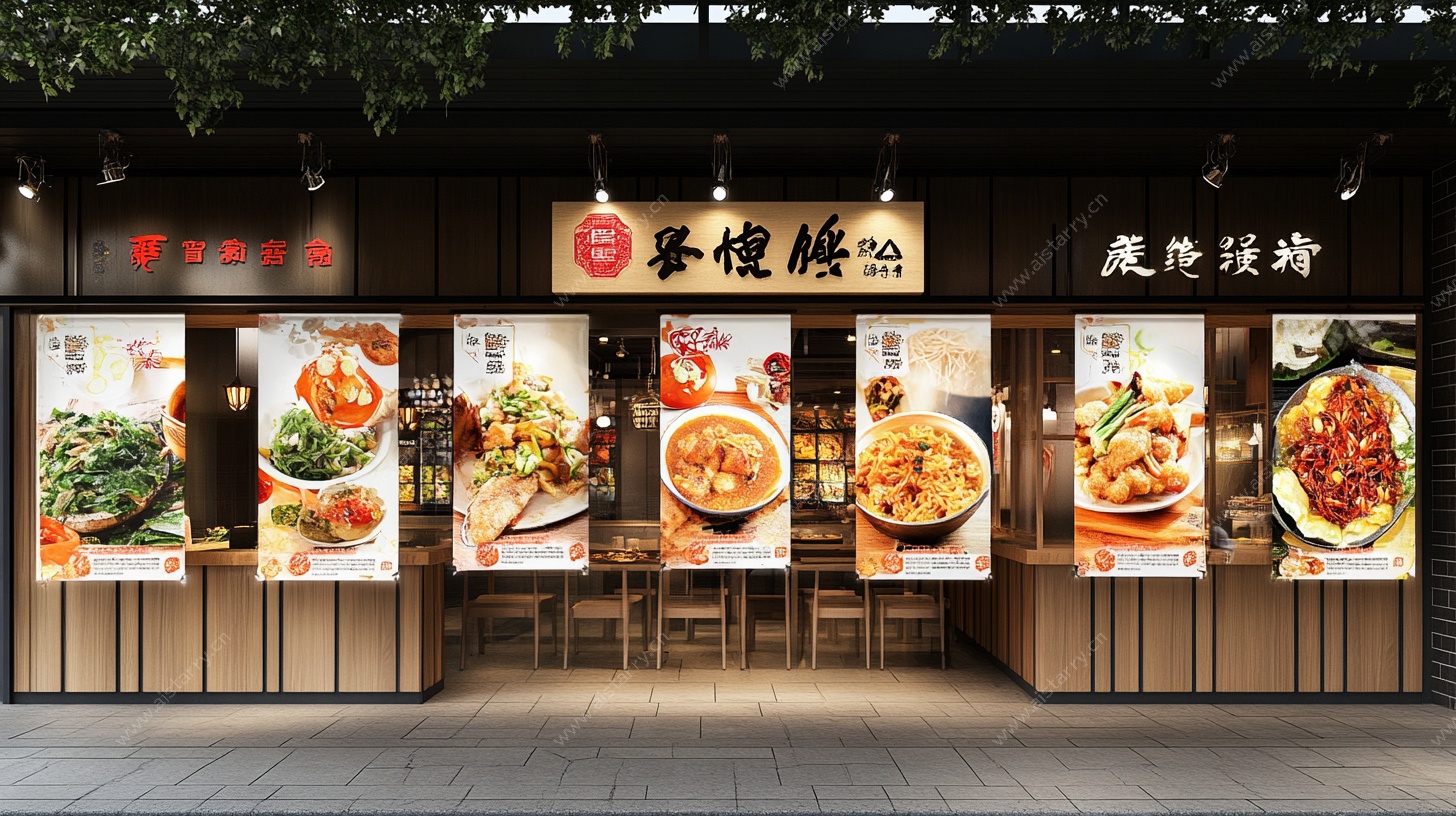 中式餐馆招牌菜品展示