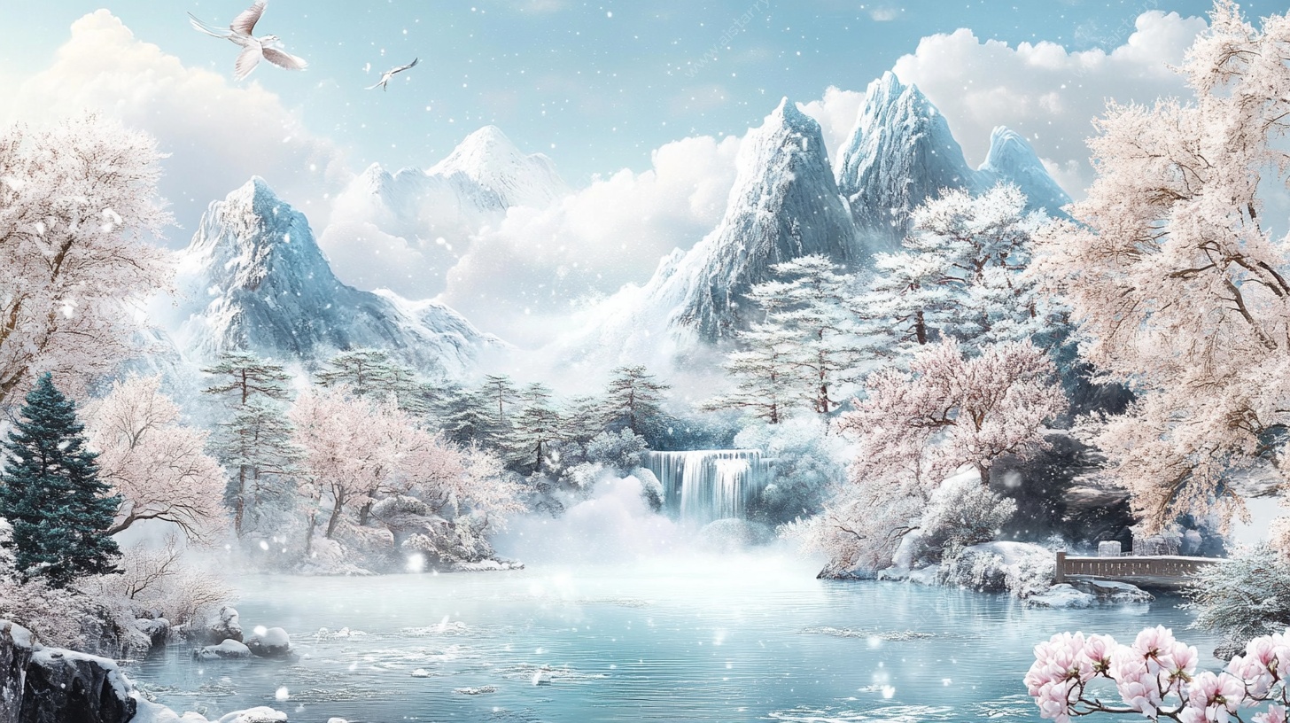 梦幻山水间的诗意景致