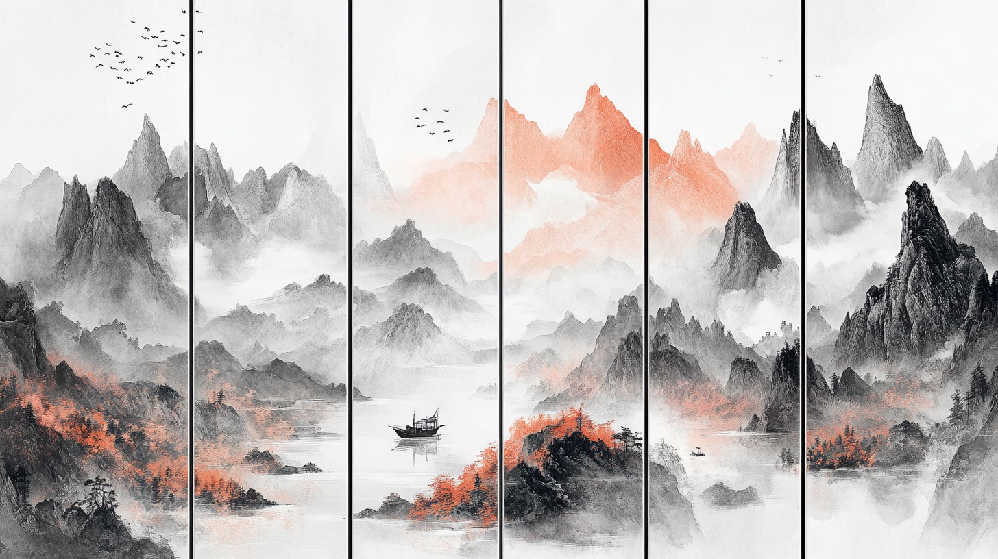 水墨山水意境画