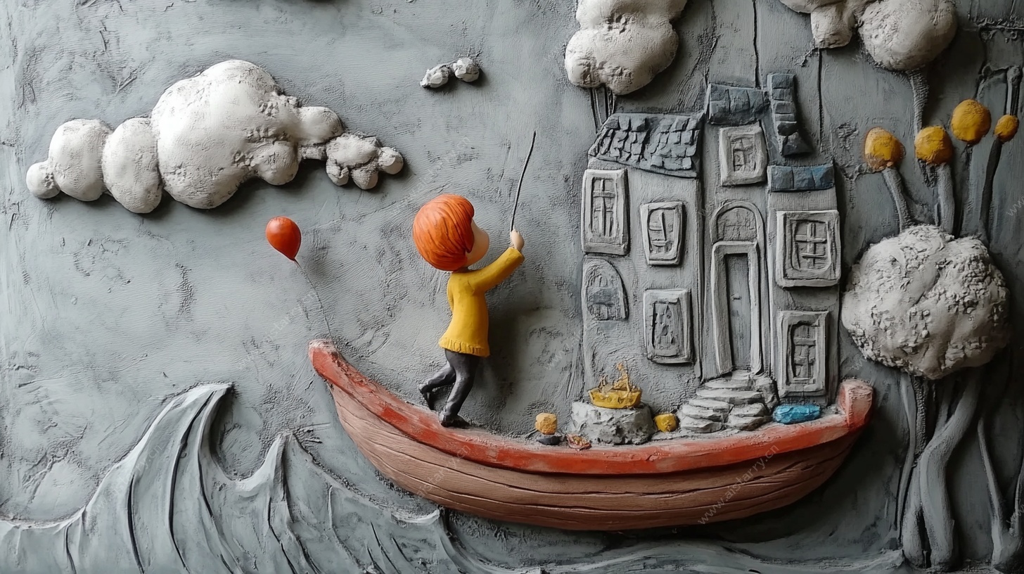 小船男孩的梦幻纸艺世界