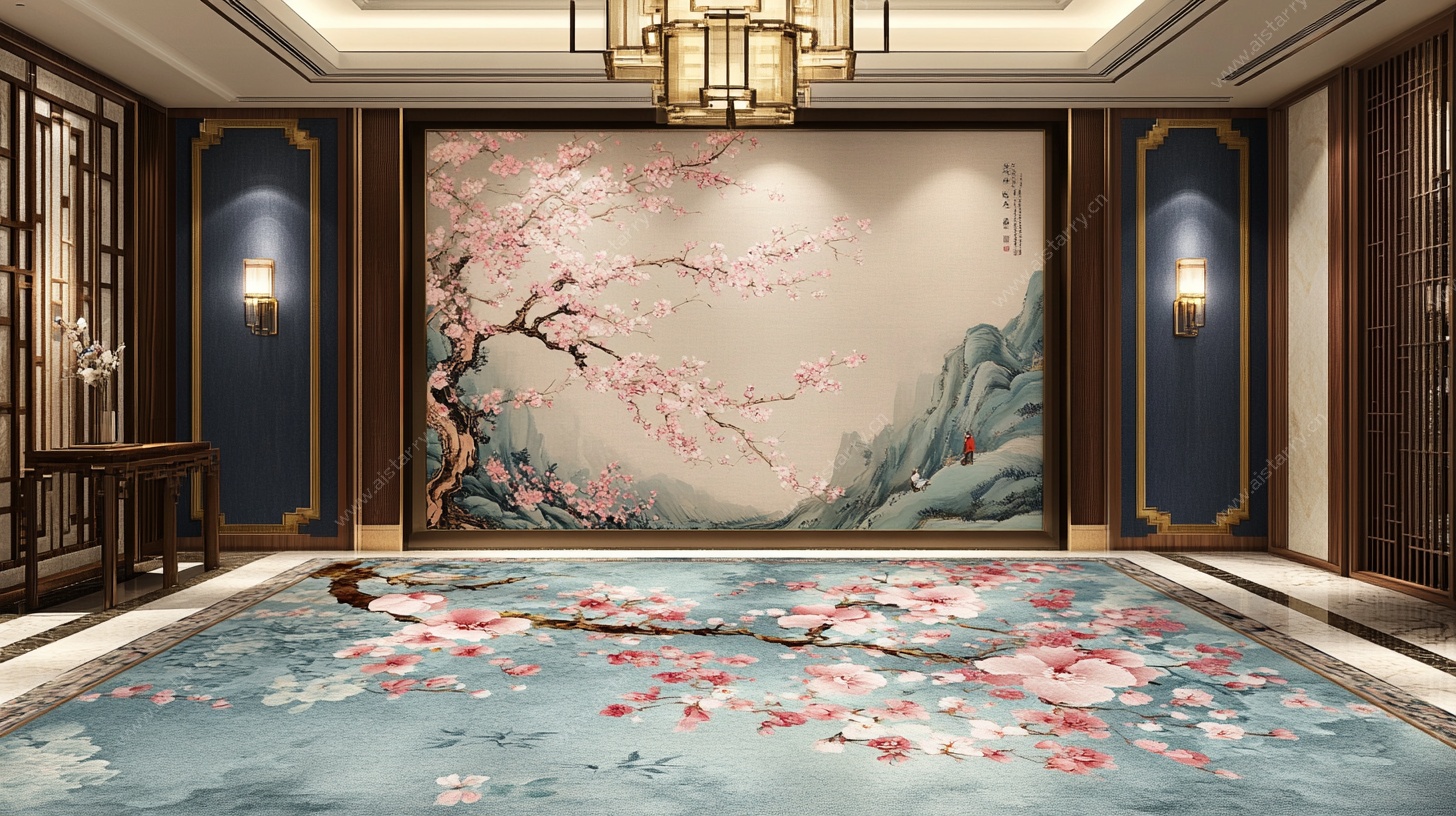 中式雅致客厅装饰效果图