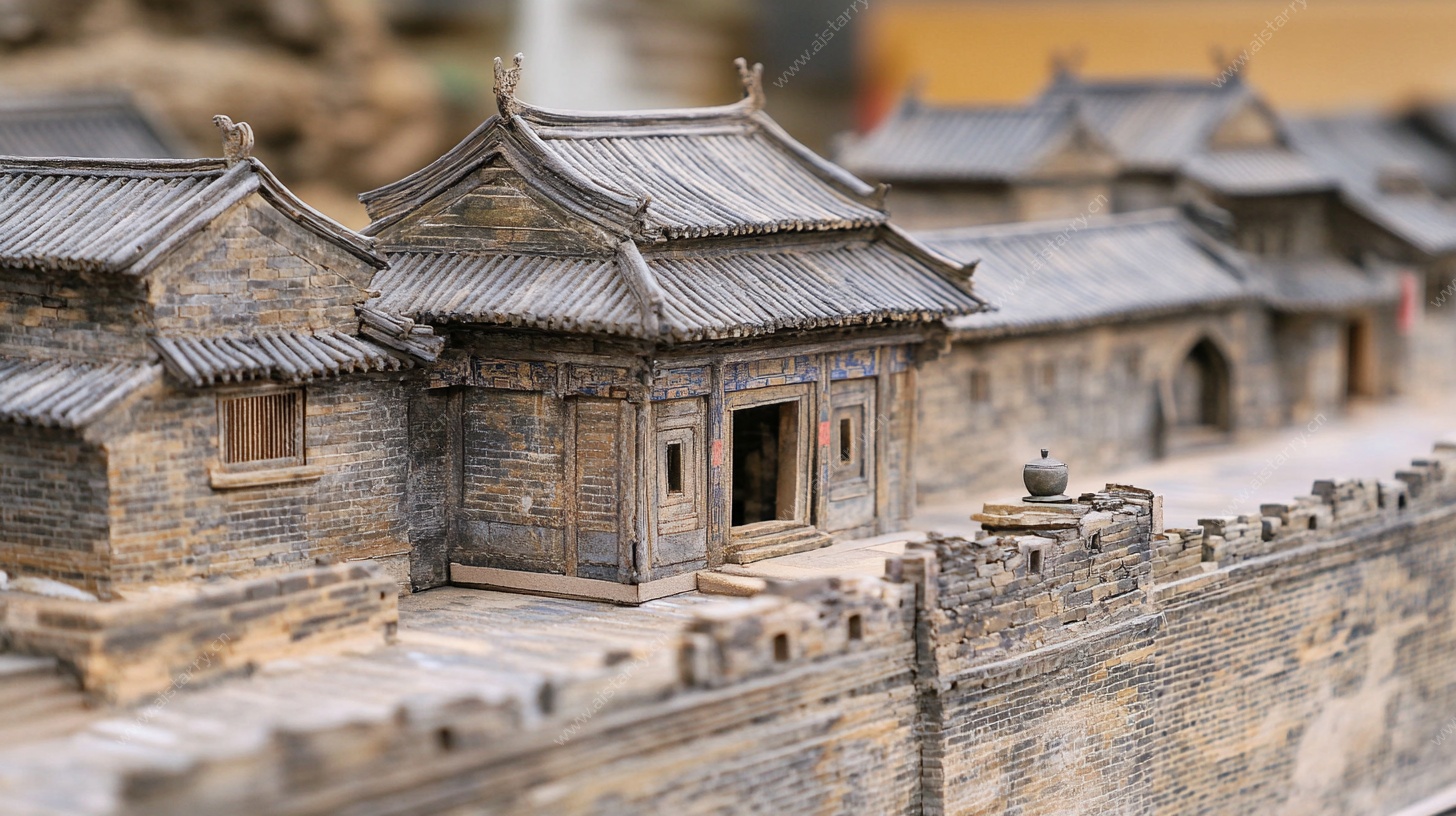 中式古建筑模型